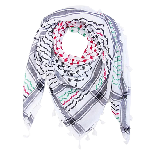 A Case of Al-Nabulsi's Palestinian Flag Kufiya - 12 Kufiyas/Case