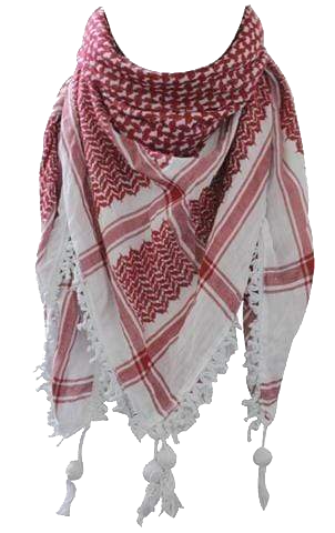 A Case of Al-Nabulsi's Red & White Kufiya - 12 Kufiyas/Case